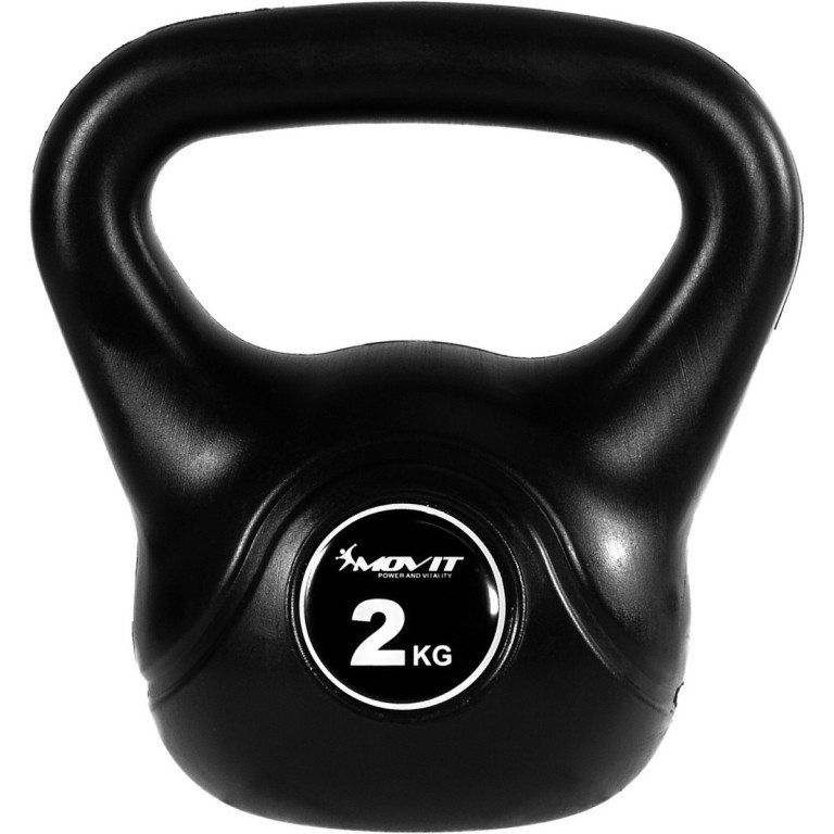 Kettlebell činka MOVIT 2 kg | černá