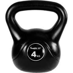 Kettlebell činka MOVIT 4 kg | černá