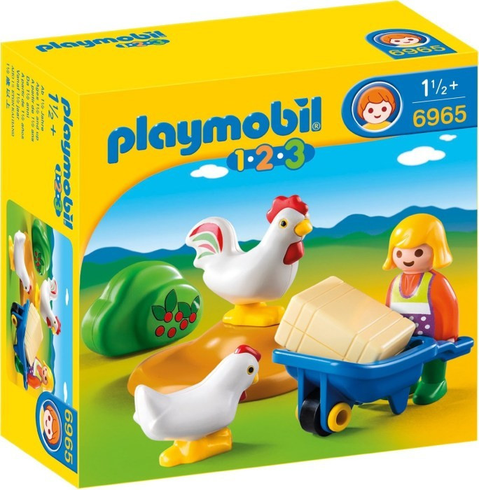 Playmobil Playmobil 6965 Farmářka s kuřaty (1.2.3)