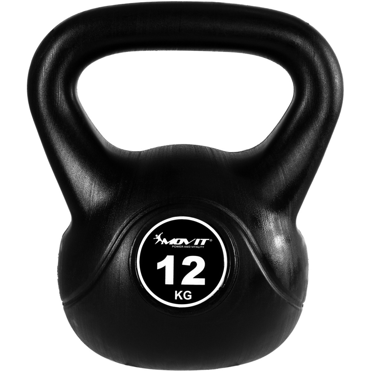 MOVIT Kettlebell činka plast/beton 12 kg