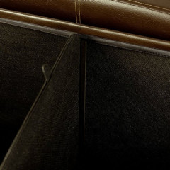 Čalouněná lavice s úložným prostorem 114 x 40 x 40 cm | hnědá č.3