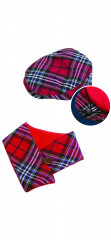 Čepice a šátek Croci Tartan č.1