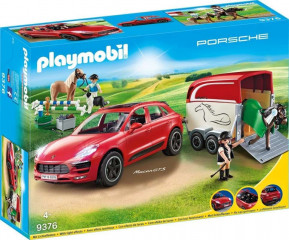 Playmobil 9376 Porsche Macan GTS s přívěsem pro koně č.1