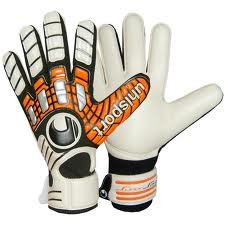 Brankářské rukavice Uhlsport Akkurat soft 100087101 | orange-white | velikost 9 č.1