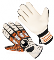 Brankářské rukavice Uhlsport Akkurat soft 100087101 | orange-white | velikost 9 č.2