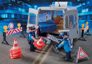 Playmobil 9236 Policejní anton se zátarasy č.3