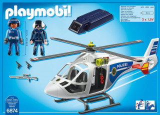 Playmobil 6874 Policejní helikoptéra s LED reflektorem č.3