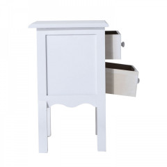 Dřevěný noční stolek Edit | bílý č.3