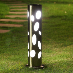 Zahradní solární lampa 12 LED | stříbrná č.2