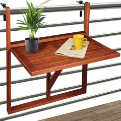Závěsný balkonový stolek | akáciové dřevo č.1