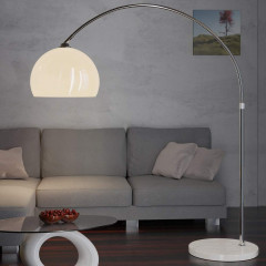 Stojací oblouková lampa s mramorovou základnou 146-220 cm č.1