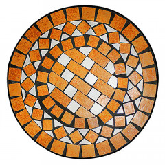 Mozaikový stolek 62 x 34 cm Terakota č.2