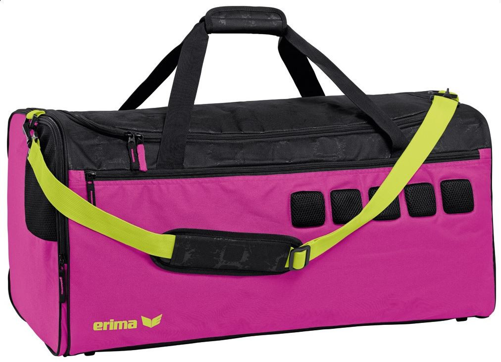 Erima Erima graffic sportovní růžovo-černá taška velikosti M