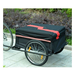 Přívěsný tažný vozík za kolo | černo-červený č.3