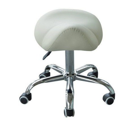 Židle se sedlovým sedákem Luisa | bílá č.2