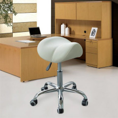 Židle se sedlovým sedákem Luisa | bílá č.1