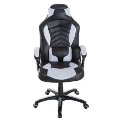 Kancelářská herní židle s masážní funkcí a vyhříváním Lana | černo - bílá