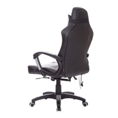 Kancelářská herní židle s masážní funkcí a vyhříváním Lana | černo - bílá č.2