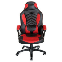 Kancelářská herní židle s masážní funkcí a vyhříváním Lana | černo - červená