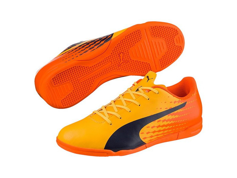 Puma Pánská sálová obuv Puma Evo Speed ​​17.5 IT 10402703 | Yellow-Peacoat-Orange | velikost 42 (US 9 / UK 8)