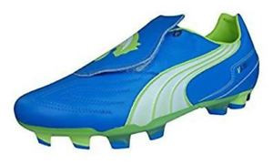 Kopačky lisovky Puma V3.11 i FG 10233004 |Blue-White-Lime punch | velikost 45 (US 11,5 / UK 10,5) č.2