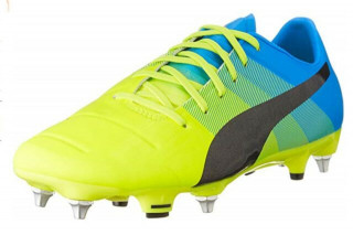 Kopačky lisovky PumaevoPOWER 2.3 Mixed SG 10352901 |žlutá-černá-modrá| velikost 47 (US 13 / UK 12) č.2