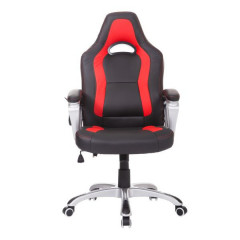 Kancelářská židle Racing s masážní funkcí a vyhříváním | černo - červená č.1