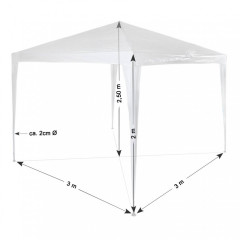 Zahradní altán 3x3m | bílý č.3