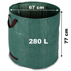 Zahradní odpadní pytel zelený 280l | 2ks č.3
