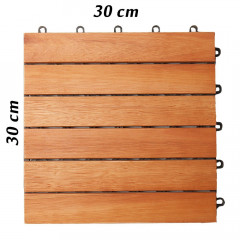 Dřevěná dlažba z ušlechtilého eukalyptu | 30x30x2,5 cm č.3