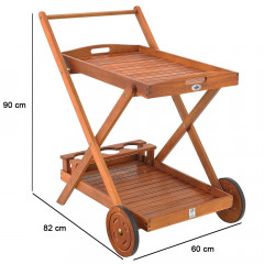 Servírovací vozík | akáciové dřevo č.3