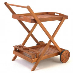 Servírovací vozík | akáciové dřevo č.1