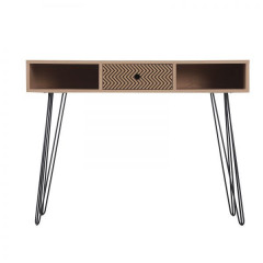 RETRO kancelářský stolek 100 x 34,5 x 74,5 cm | přírodní č.1