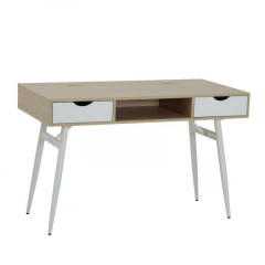 Pracovní stolek Lima 120 x 60 x 76 cm | dub + bílý č.1