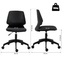 Designová kancelářská židle Luna | černá č.2