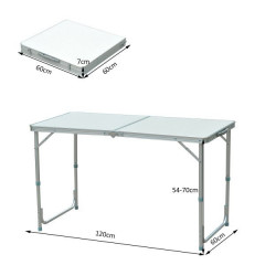 Campingový rozkládací stůl |120 x 60 cm č.2