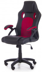 Kancelářská židle Racing design | vínovo-černá č.3