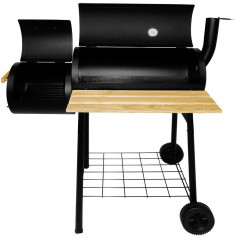 Zahradní BBQ gril s udírnou Lokomotiva | 115 cm x 58 cm x 104 cm č.2