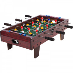Mini stolní fotbal fotbálek s nožičkami 70x37x25 cm | tmavě hnědý č.1