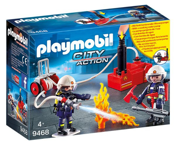 Playmobil Playmobil 9468 Hasiči s čerpadlem a vodní pumpou