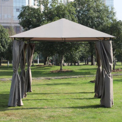 Luxusní zahradní altán 4x3 m | světle hnědý č.3