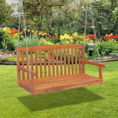 Závěsná lavička z akátového dřeva | 122 x 61 x 59 cm č.1