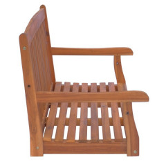Závěsná lavička z akátového dřeva | 122 x 61 x 59 cm č.3