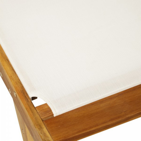 Zahradní lehátko Simon | masivní akáciové dřevo č.6