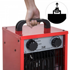 Elektrické topidlo s ventilátorem | červené č.3