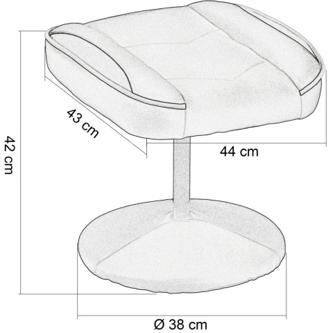 Kancelářská židle GT Relax Racer s podnožkou, černo-bílá č.5