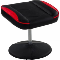 Kancelářská židle GT Relax Racer s podnožkou | černo-červená č.2