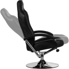 Kancelářská židle GT Relax Racer s podnožkou | černo-červená č.3