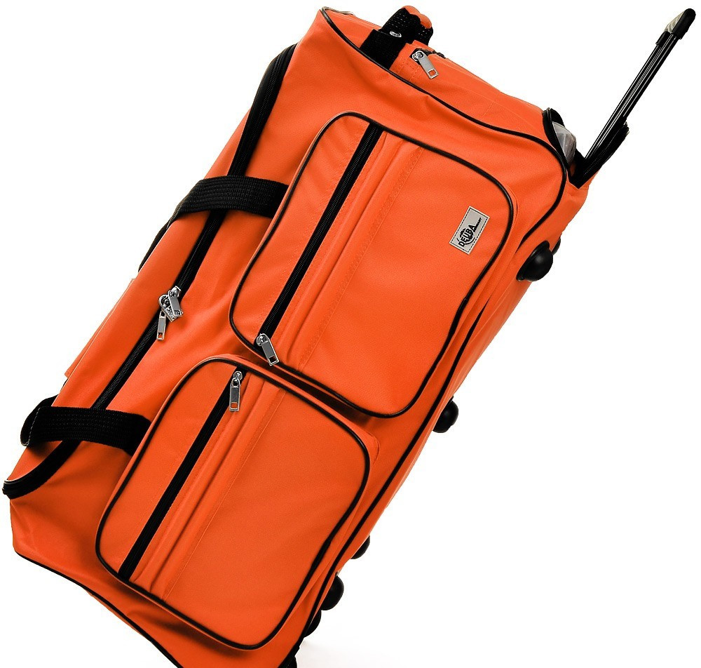 Goleto Cestovní taška na kolečkách 85L | oranžová