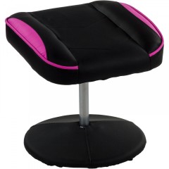 Kancelářská židle GT Relax Racer s podnožkou | černo-růžová č.2